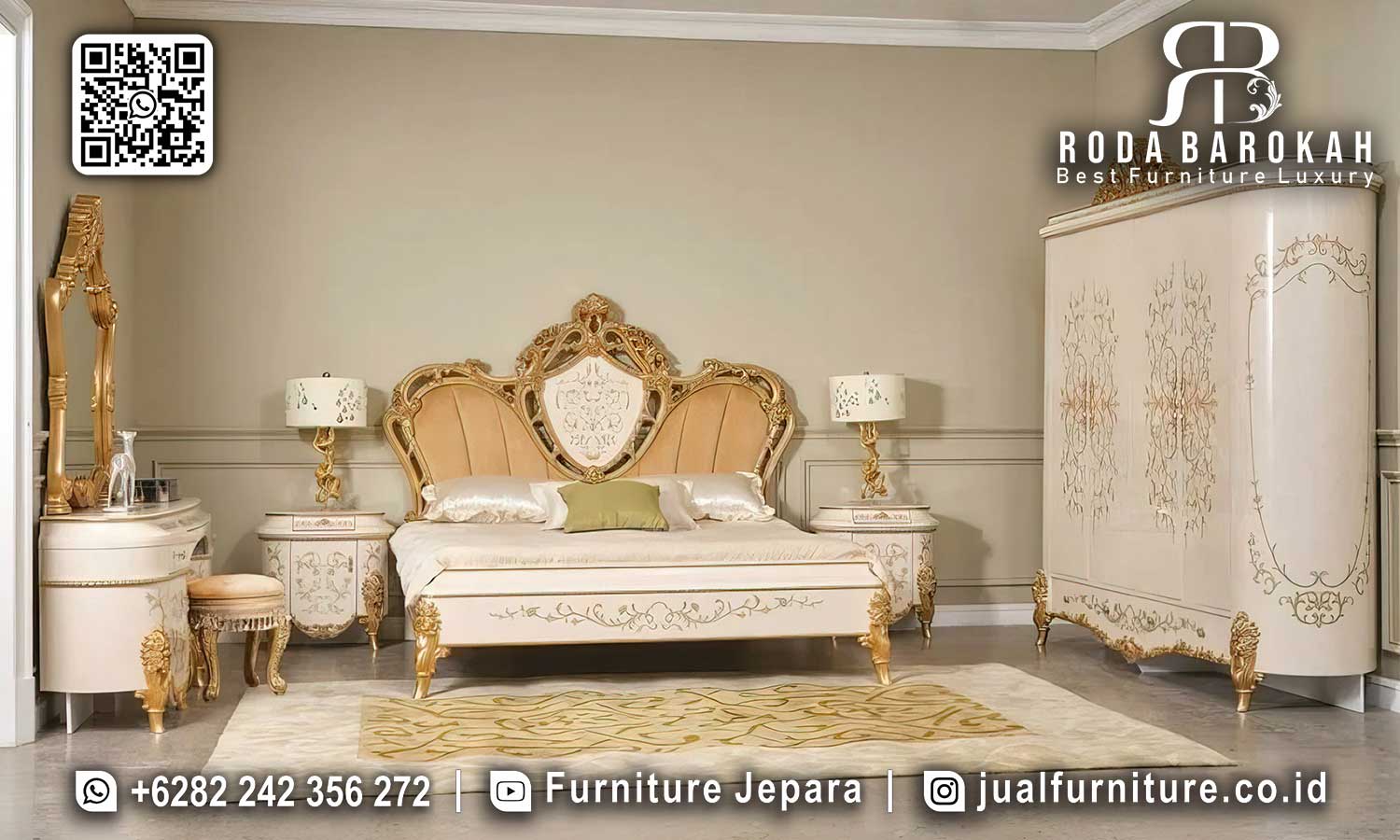 Kamar Tidur Mewah Klasik Sevilla Desain Refined STT-613