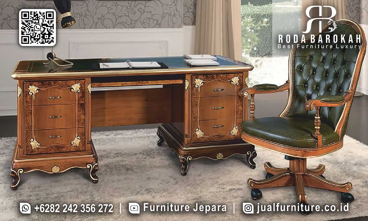 Model Meja Makan Kantor Jati Lucca Kualitas Pengerjaan FK-012