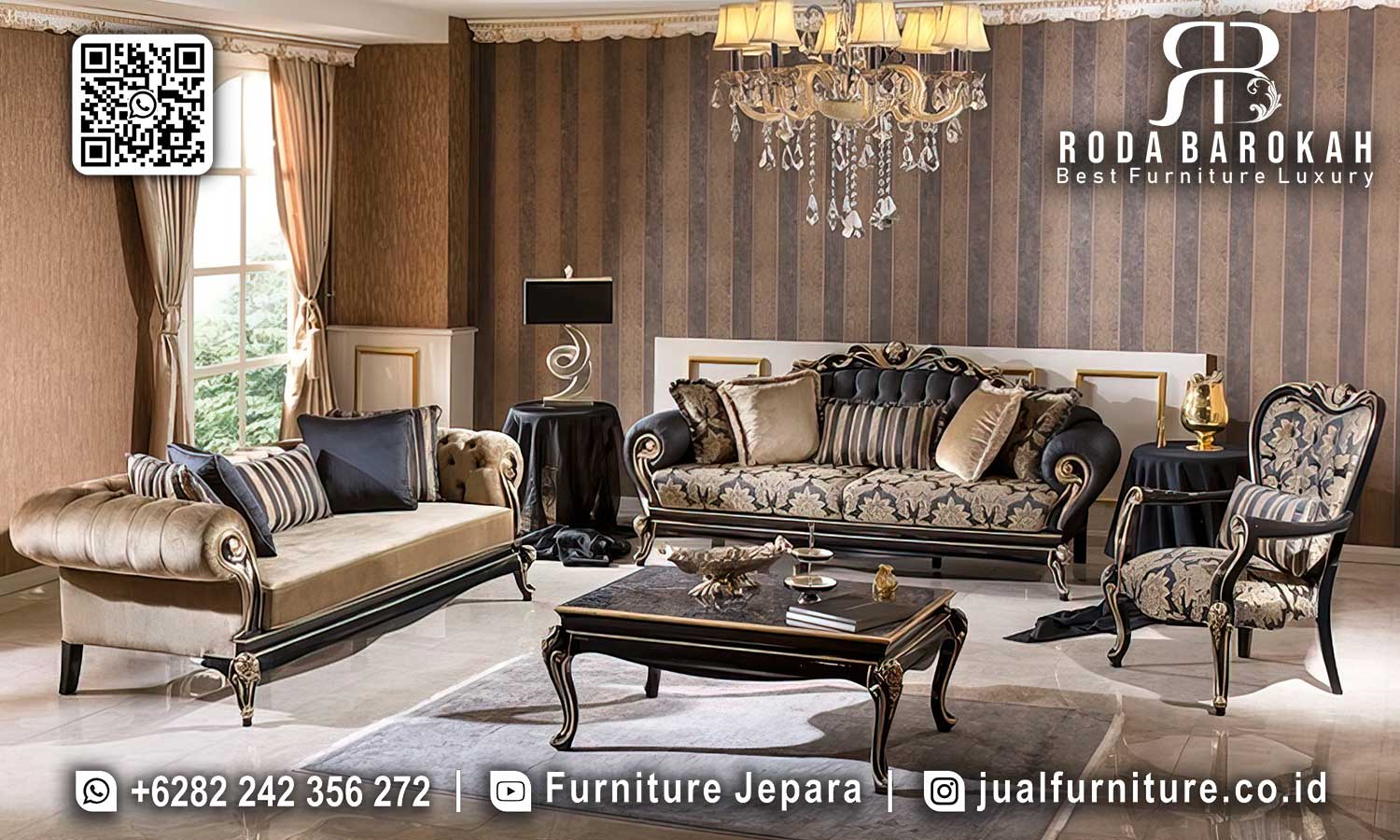 Model Sofa Tamu Eropa Mewah Florence Ramah Lingkungan STM-1004