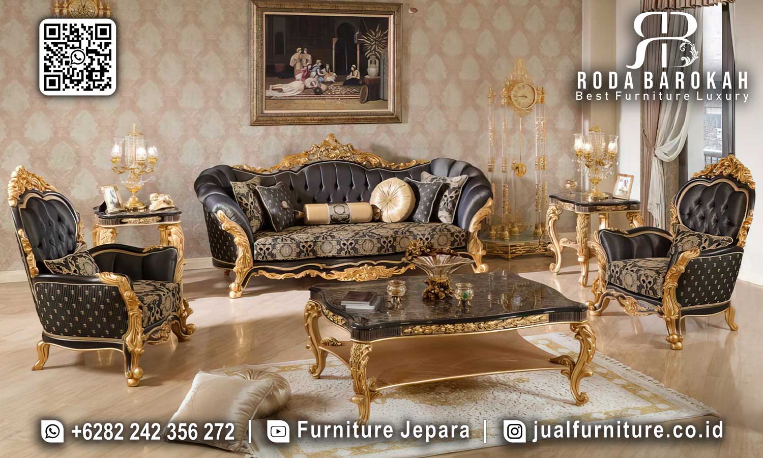 Model Sofa Tamu Mewah Luxury Cremona Desain Timeless STM-1042 1 Model Sofa Tamu Mewah Luxury Cremona Desain Timeless STM-1042