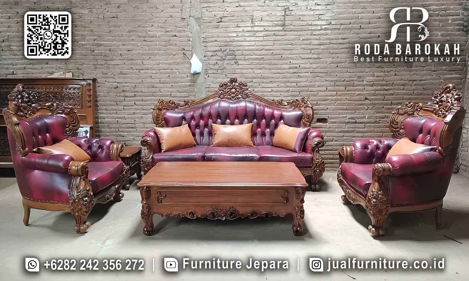 Rekomendasi Sofa Tamu Mewah Imperiale Motif Elegan STM-1021