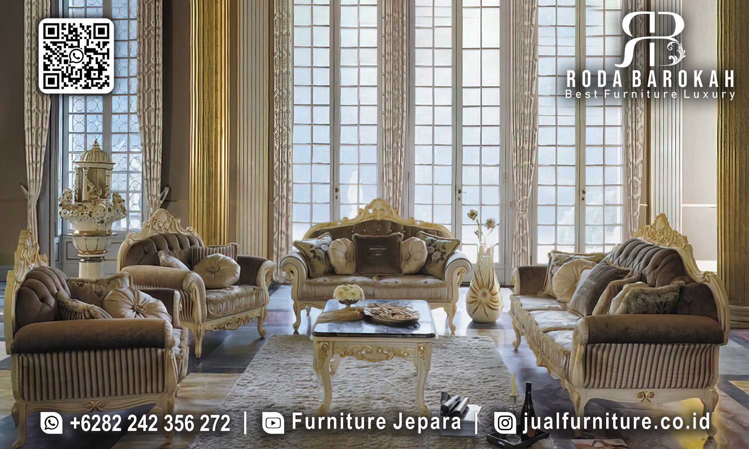 Ruang Tamu Mewah Tuscany Kualitas Premium STM-1022