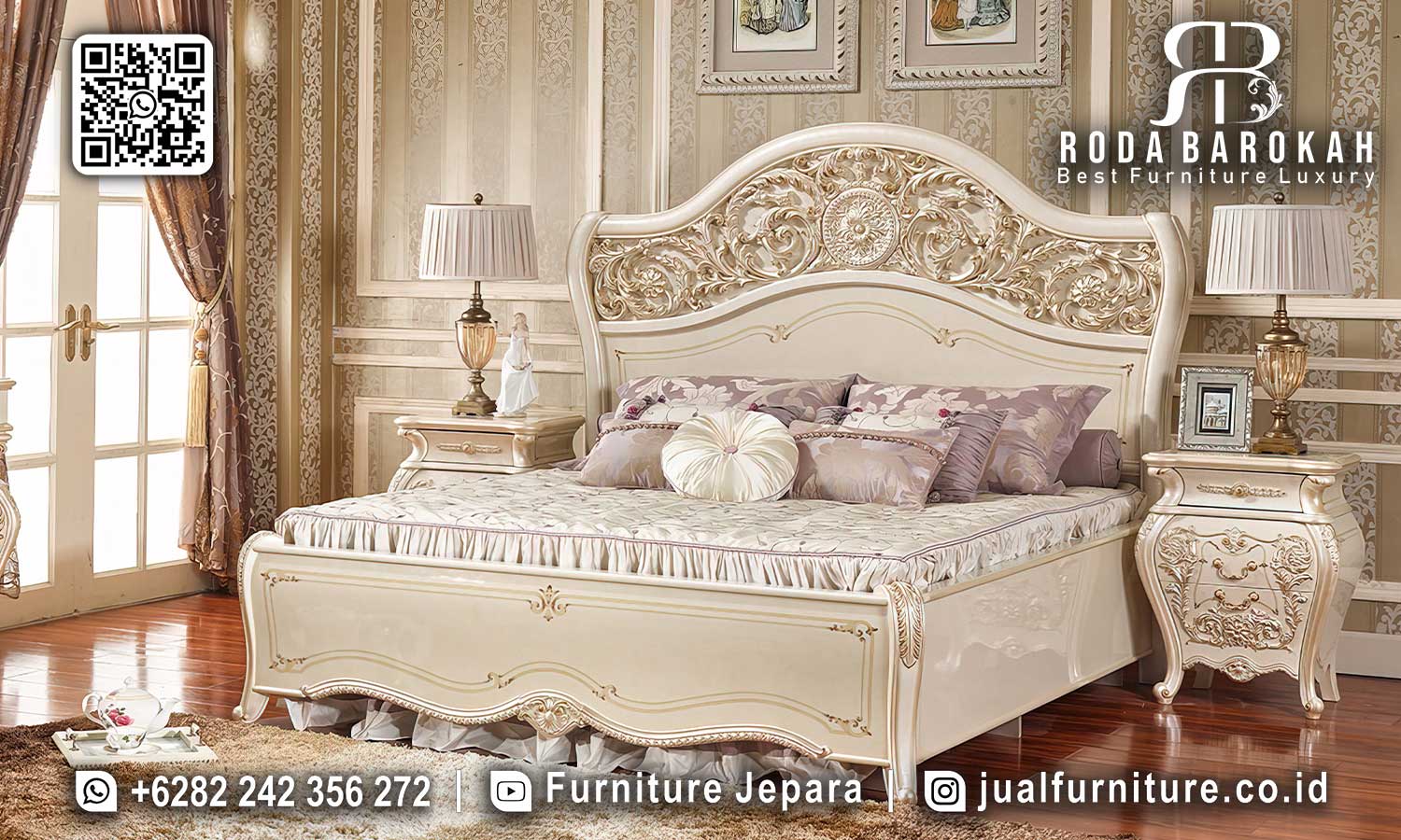Set Kamar Tidur Mewah Victoria Rakitan Presisi STT-616