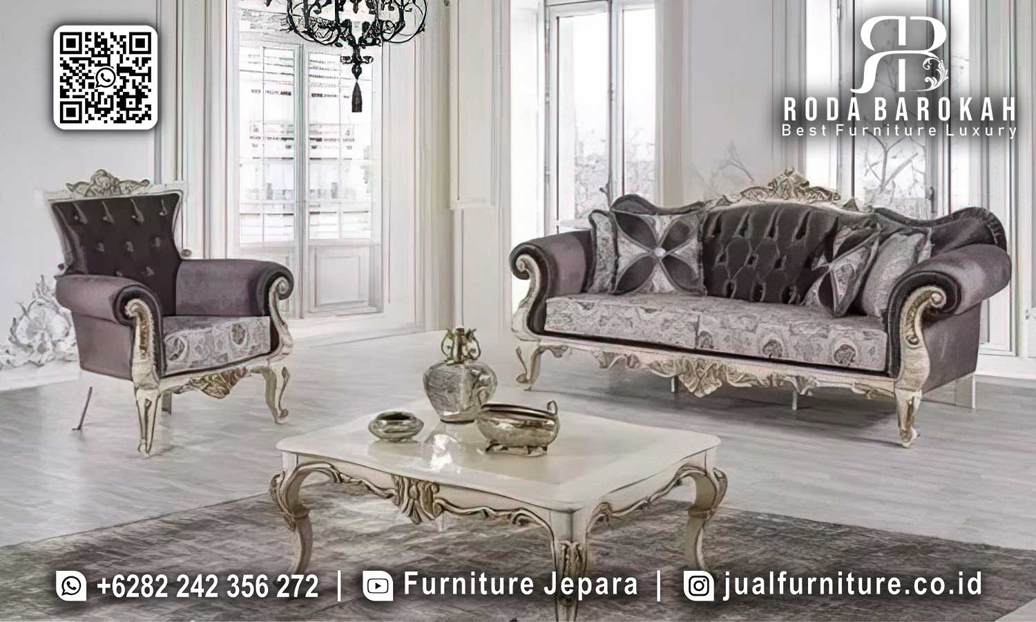 Sofa mewah Klasik Amalfi Bahan Pilihan STM-1041 1 Sofa mewah Klasik Amalfi Bahan Pilihan STM-1041