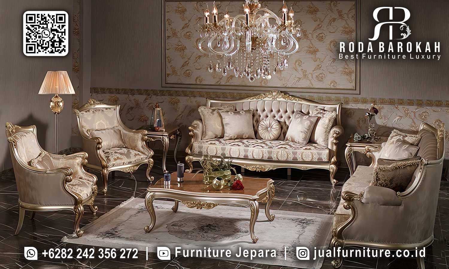 Sofa Tamu Klasik Grandeur Stabil Kokoh STM-1011