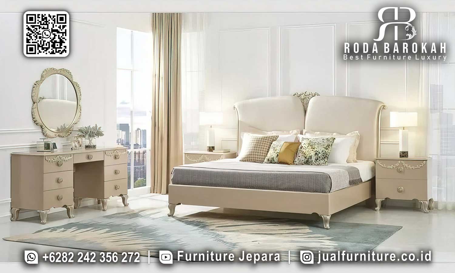 Tempat Tidur Gold Modern Granada Workshop Jepara STT-608