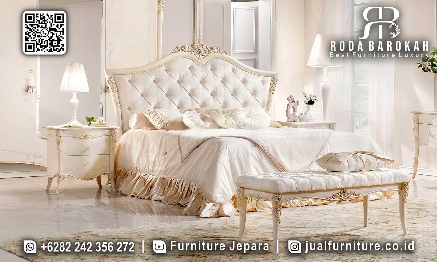 Tempat Tidur Mewah Eleganza Klasik Antik STT-588