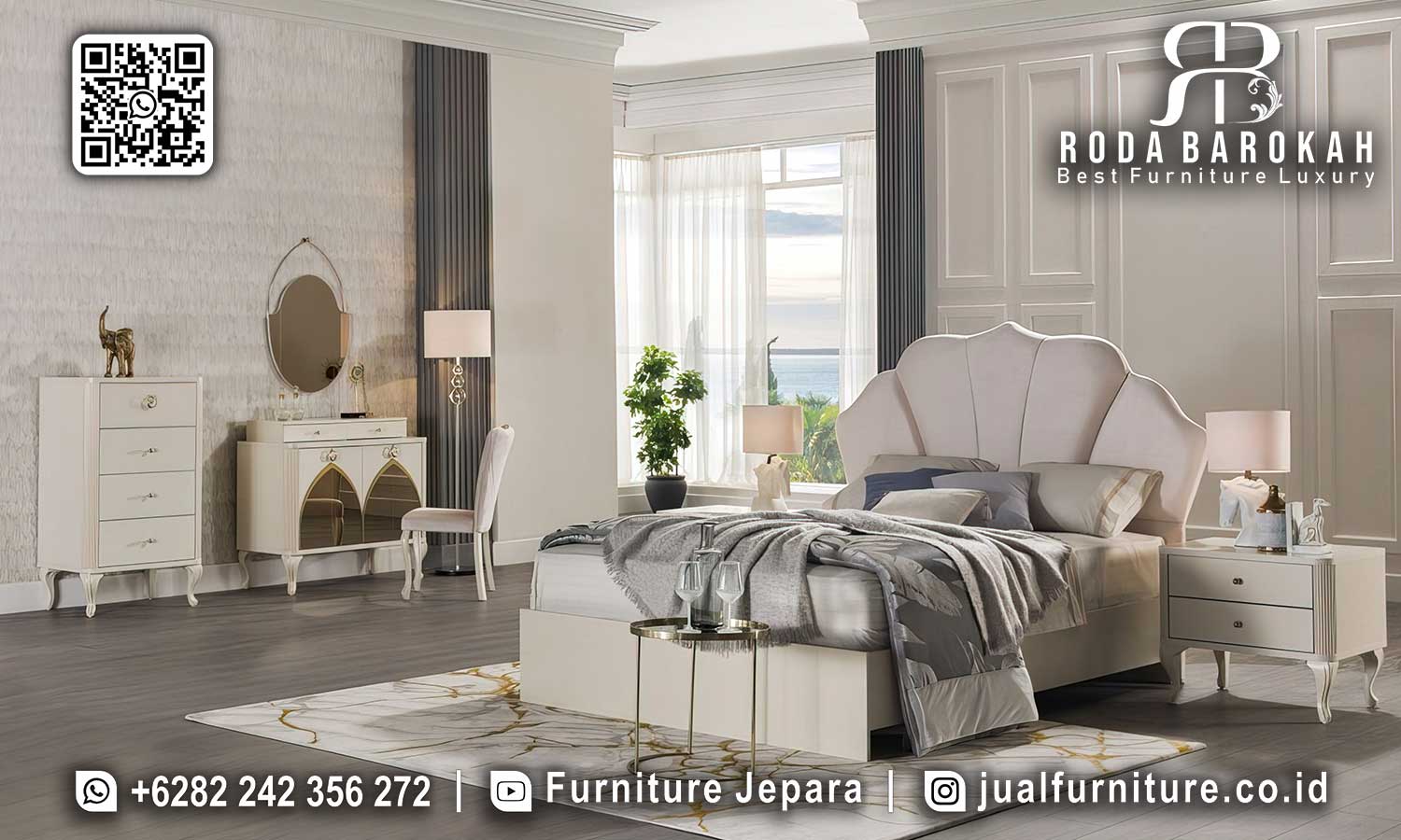 Tempat Tidur Mewah Maestro Ukiran Tangan STT-611