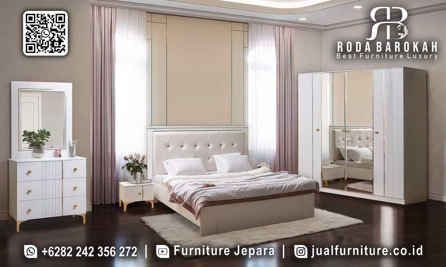 Tempat Tidur Modern Minimalis Napoleon Konstruksi Solid STT-601