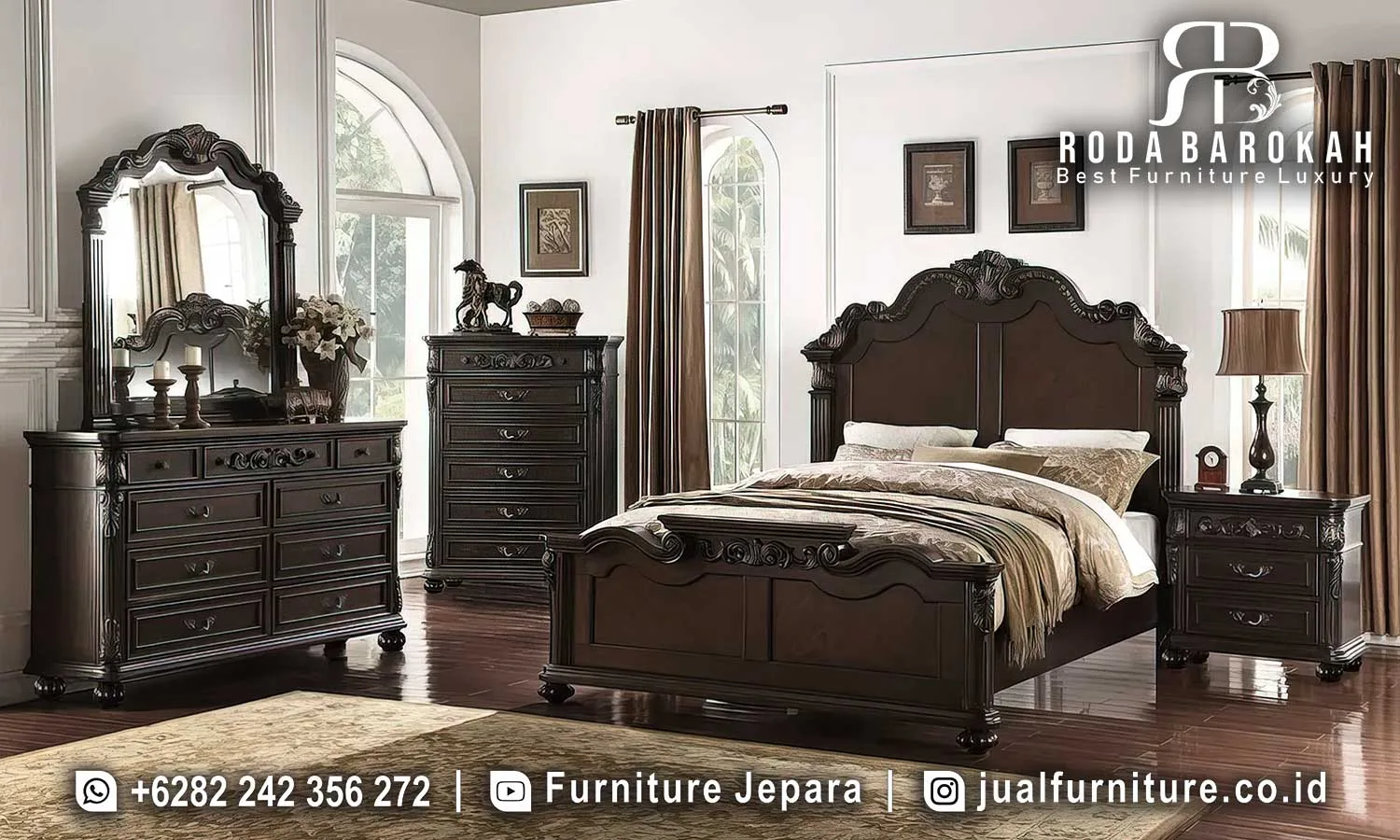 Harga Tempat Tidur Mewah Model Klasik Terbaru STT-644 2 Harga Tempat Tidur Mewah Model Klasik Terbaru STT-644
