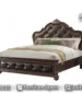 Jual Tempat Tidur Mewah Jati Mewah Kulit STT-646