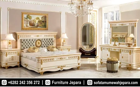 Kamar Tidur Utama Sultan Mewah Desain Ukiran Eksklusif ST-010