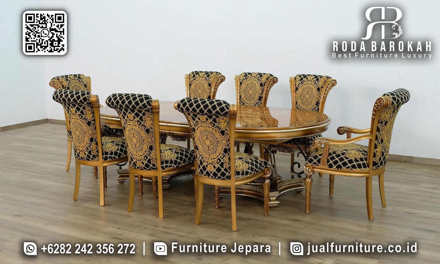 Model Meja Makan Mewah Gaya Eropa Ukir Jepara SMM-783 1 Model Meja Makan Mewah Gaya Eropa Ukir Jepara SMM-783