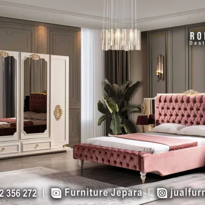 Set Kamar Tidur Mewah Klasik Modern Ukiran Jepara Elegan STT-646
