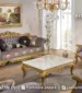 Set Kursi Tamu Klasik Mewah Berwarna Grey Gold STM-1060