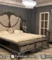 Set Tempat Tidur Mewah Baroque Hitam Silver Ukiran Jepara STT-648