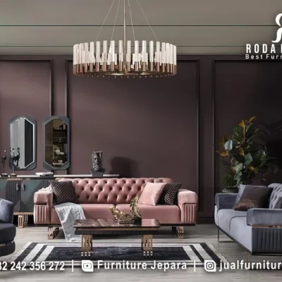 Sofa Set Mewah Minimalis untuk Interior Rumah Premium STM-1061