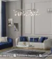 Sofa Tamu Mewah Modern Navy Ivory Gold STM-1062