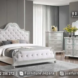 Tempat Tidur Mewah Ukiran Minimalis Jepara Terbaru STT-643
