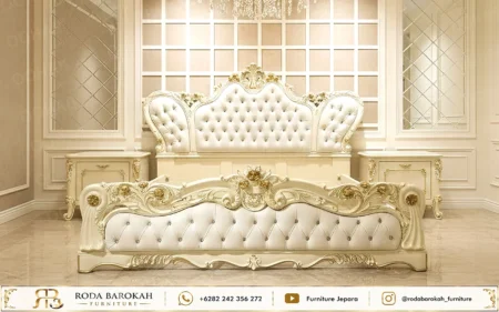 Dipan Tempat Tidur Klasik Mewah Ukiran Mebel Jepara