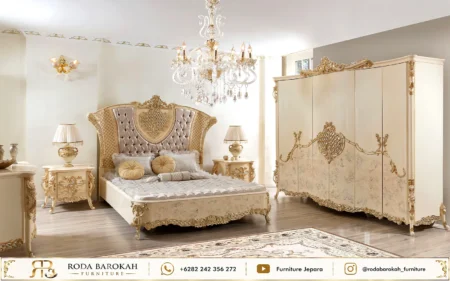 Foto Set Kamar Tidur Mewah Rumah Sultan Elegan Klasik