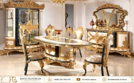 Inspirasi Meja Makan Royal Mewah Classic Ukiran Mebel Jepara