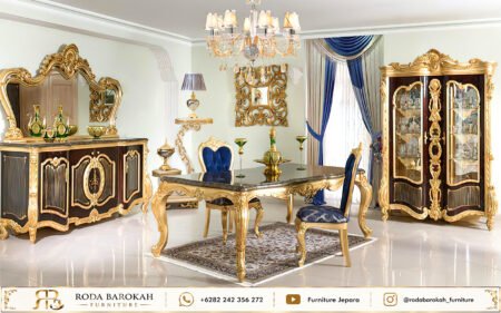 Jual Set Ruang Makan Klasik Mewah Mebel Jepara