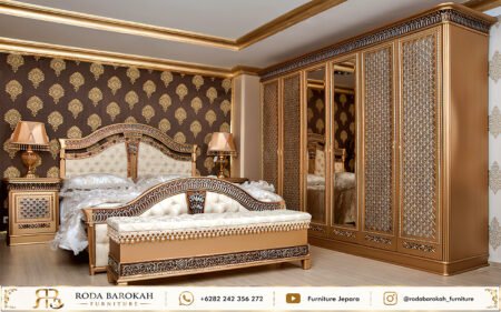 Model Tempat Tidur Mewah Ukir Gold Mebel Jepara