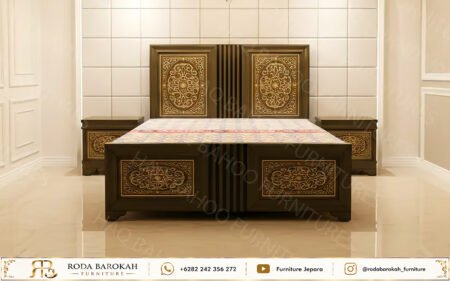 Set Kamar Tidur Jati Klasik Etnik Modern Jepara