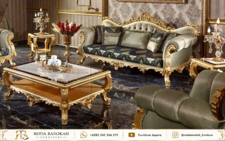 Set Kursi Tamu Royal Mewah Classic Ukiran Mebel Jepara